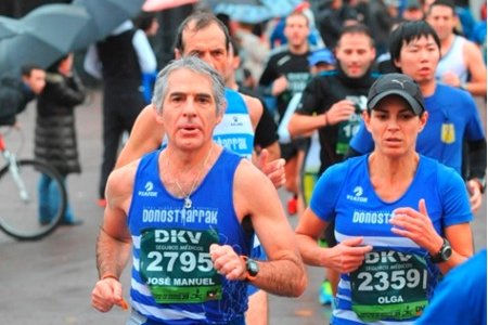 Josema en la Maratón de Donostia